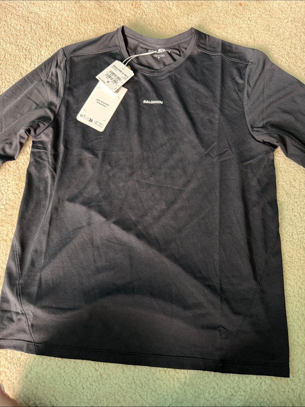 Salomon Men’s Black Short-Sleeve Performance Tee